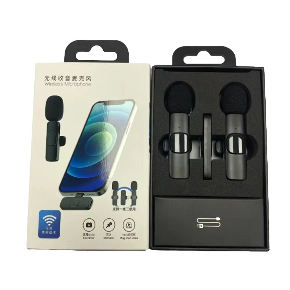 🎤 Micro-cravate sans fil K9 pour smartphone